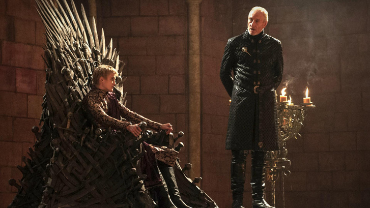 Jack Gleeson és Charles Dance a Trónok harcában