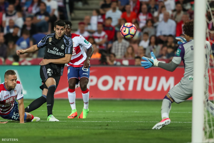 Alvaro Morata gólja a Granada elleni május 6-i mérkőzésen