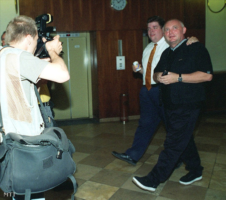 1999. Csintalan Sándor és Schmuck Andor, a Xénia Láz Egyesület egyik vezetője (Fotó:  Földi Imre)