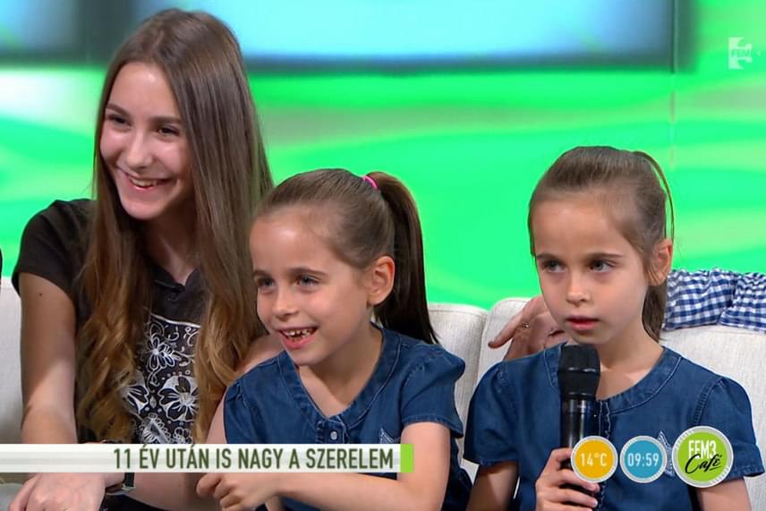 	Doszpot Péter ikerlányai már hatévesek: jobbra Anna Zoé, balra Zia Szofi.