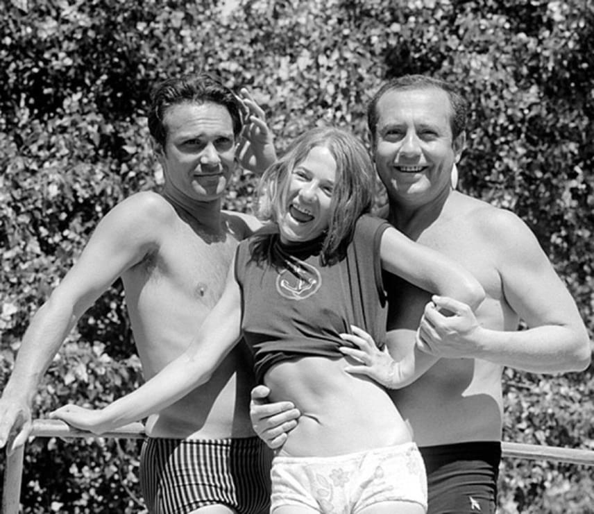 
                        	Egy ritka fotó a három kollégáról és barátról: Tordy Géza, Törőcsi Marik és Kállai Ferenc 1968-ban Balatonfüreden.