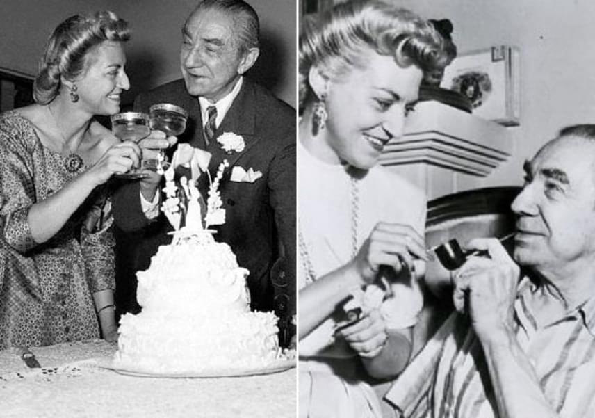 	Utolsó feleségével, Hope Liningerrel - aki a színész rajongója volt - 1955-ben, 73 évesen kötötte össze életét, és Drakula 1956-os halálig éltek együtt.