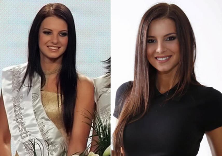 	A 29 éves Sarka Kata két koronát is bezsebelhetett szépségkirálynőként: 18 évesen a legszebb budapesti lány címet nyerte el - balra -, majd következett a nagy megmérettetés: 2007-ben a Miss Universe Hungary második helyezettje lett.