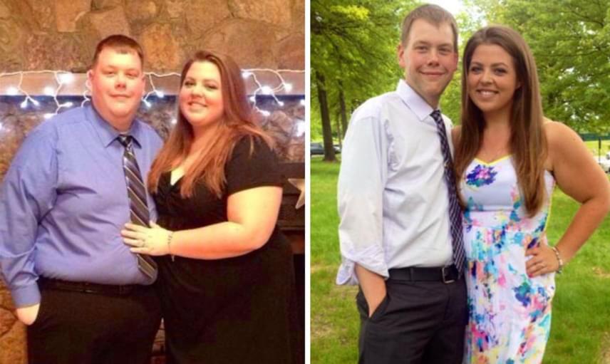 zsírvesztés előtt és után