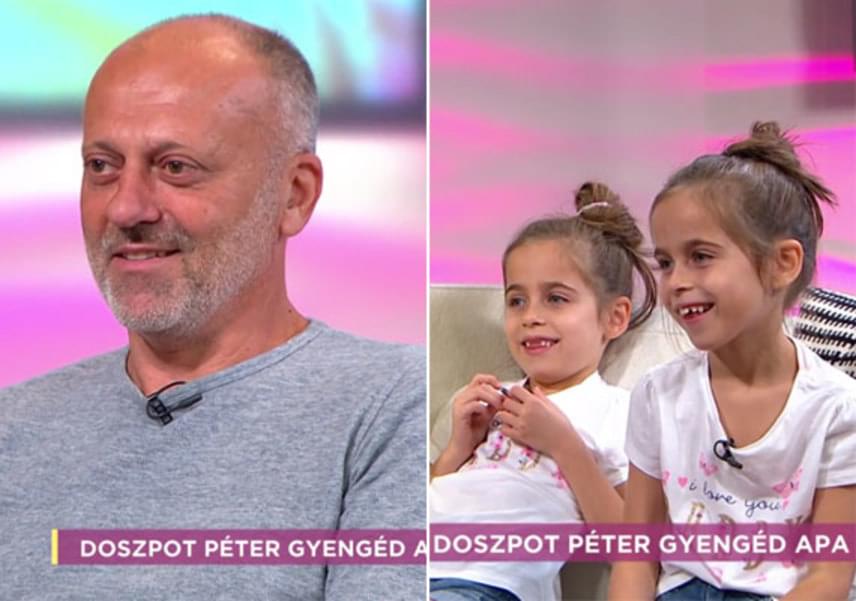 
                        	Doszpot Péter fiai, Márk és Gergő már felnőtt férfiak, míg ikerlányai csak februárban lesznek hétévesek.