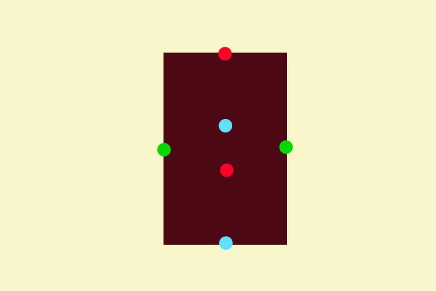 	Kösd össze a kéket a kék, a pirosat a piros, a zöldet a zöld ponttal három folytonos vonallal úgy, hogy a vonalak nem keresztezik egymást!