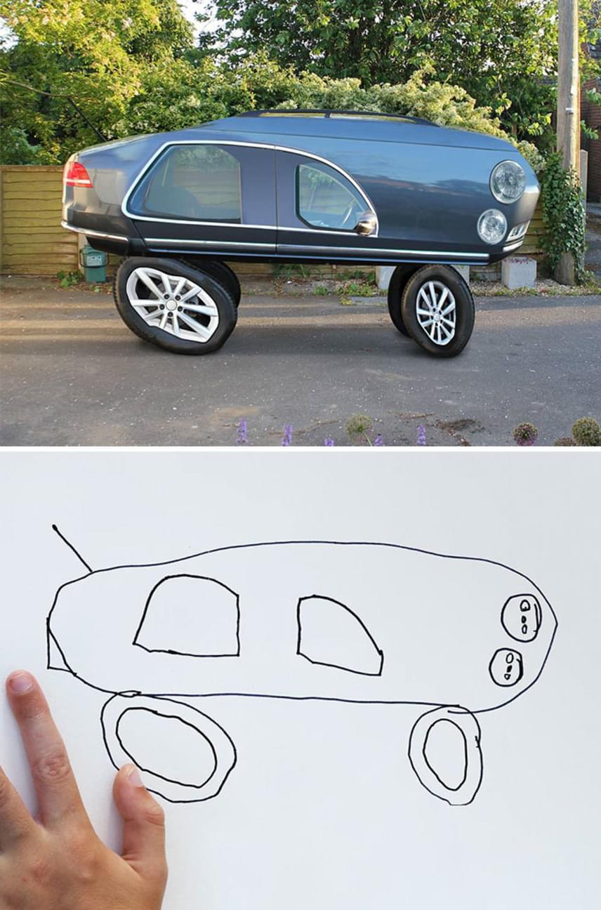 	Ez az autó akár a jövő dizájnját is előrevetíthetné.