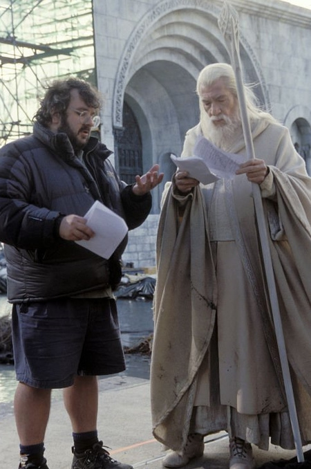 Peter Jackson és Ian McKellen újra együtt forgathatnak (a kép a Király visszatér idején készült)