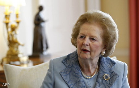 2010. júniusában készült kép Margaret Thatcherről