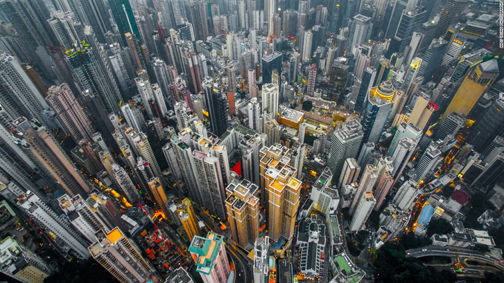 A hongkongi felhőkarcoló-erdő