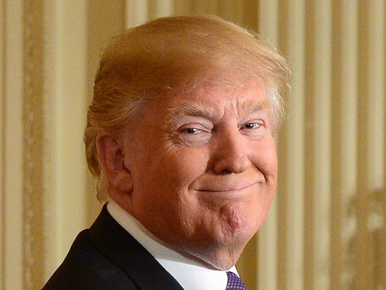 Donald Trump életében először vicces volt