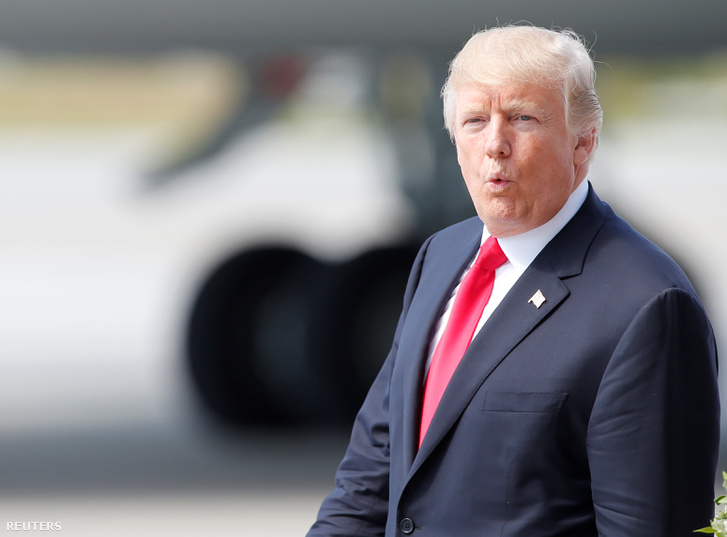 Donald Trump, az Egyesült Államok elnöke pénteken érkezett Hamburgba