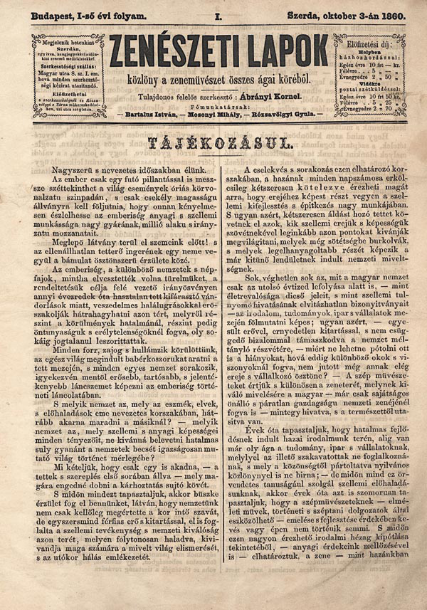 Zenészeti lapok