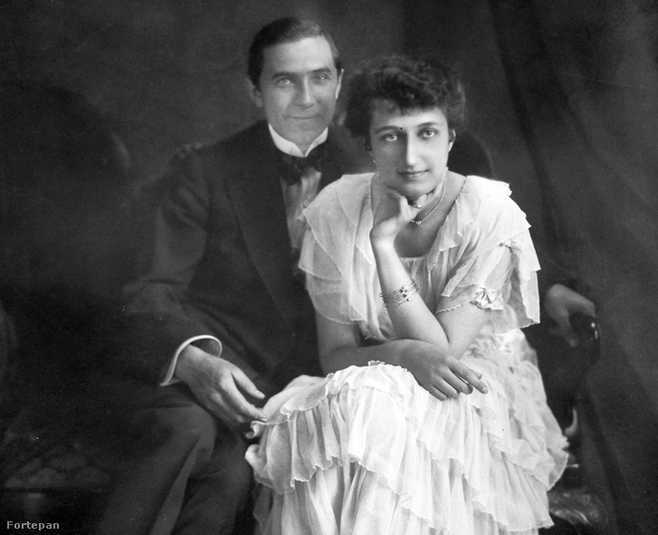 Lugosi Béla színművész és első felesége, Szmik Ilona, 1918