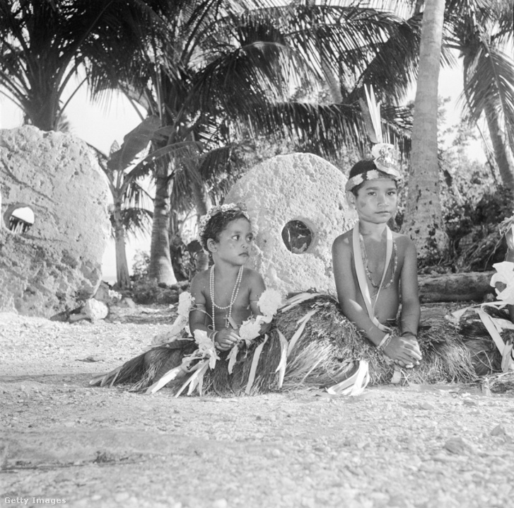 Kőpénz a Yap-szigeten 1955-ben