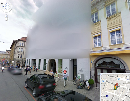 A Google müncheni irodája a Street View-n