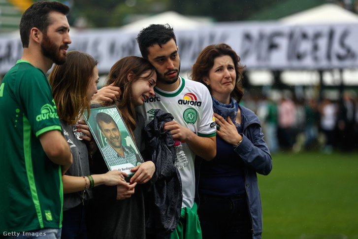 Chapecoense drukkerek tavaly decemberben.