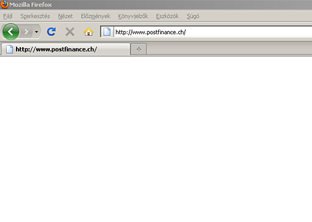 A postfinance.ch elérhetetlen