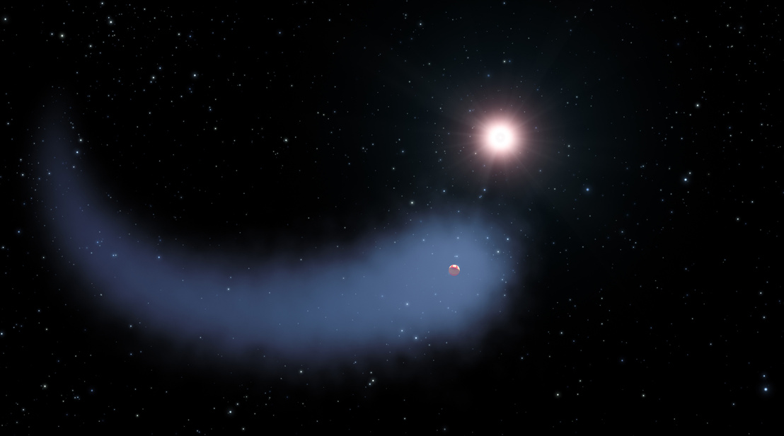 Így nézhet ki a Gliese 436 csillag és a körülötte keringő, légkörét veszítő bolygó