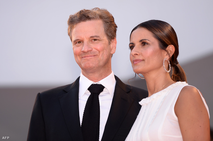 Colin Firth és felesége, Livia Giuggioli a 2016-os velencei filmfesztiválon