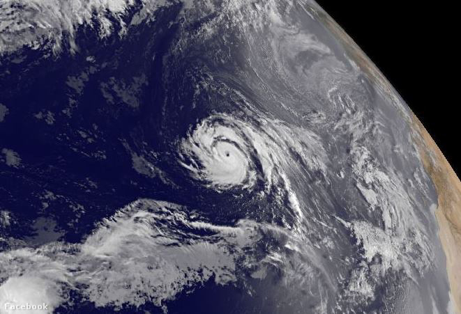 Ophelia a NOAA műholdképén