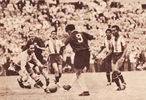 Az 1952-ben lejátszott Chile-Panama mérkőzés.
