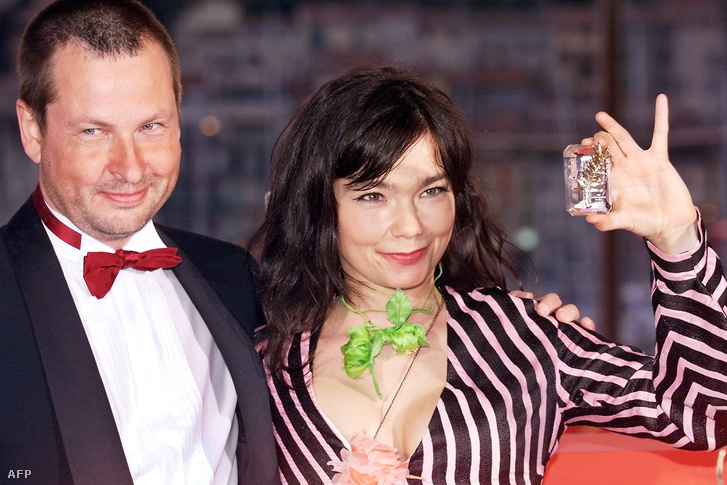 Lars Von Trier és Björk Cannes-ban 2000-ben