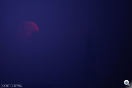 A holdfogyatkozás Sopronból nézve (Fotó: Schaul Márton)
