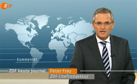 Peter Frey a német állami televízió, a ZDF főszerkesztője