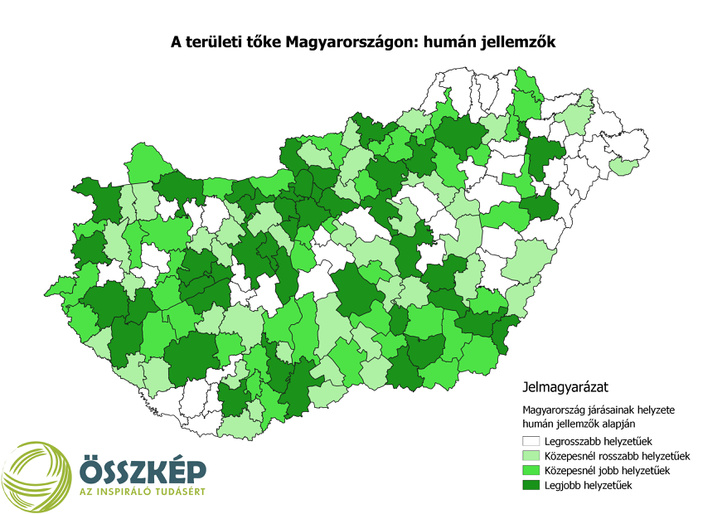 Adatforrás: Oláh-Szabó-Tóth (szerk.) 2017: A területi tőke és magyarországi dimenziói