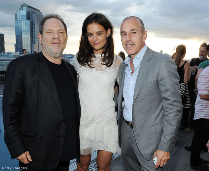 Harvey Weinstein, Katie Holmes és Matt Lauer 2014-ben
