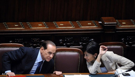 Silvio Berlusconi és Mara Carfagna