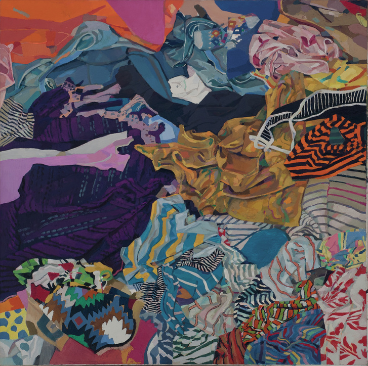 Gesztelyi Nagy Zsuzsa (1970-): Allover rongyhalom 4. (2004)