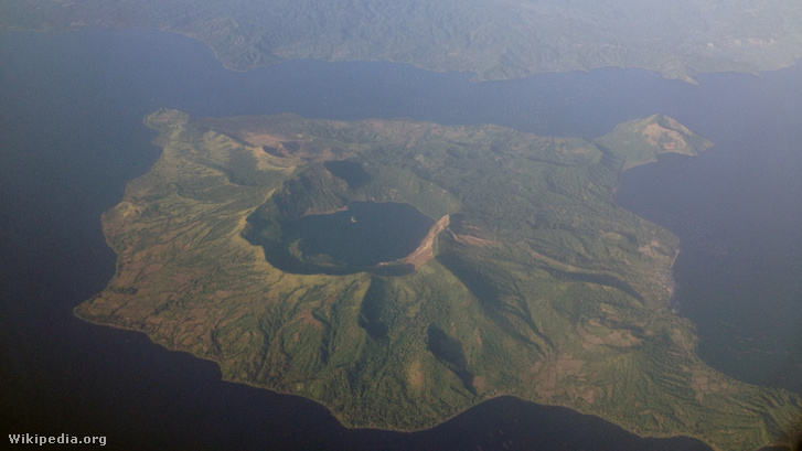 Taal Volcano aerial 2013