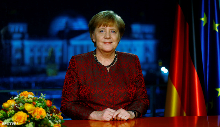 Angela Merkel újévi köszöntőjét mondja