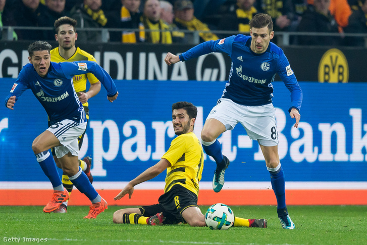 Goretzka a BVB elleni derbin novemberben, amikor 0-4-ről egyenlített a Schalke