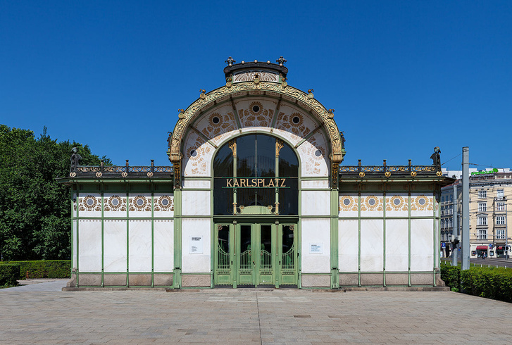 Otto Wagner: Karlsplatz megálló Bécs