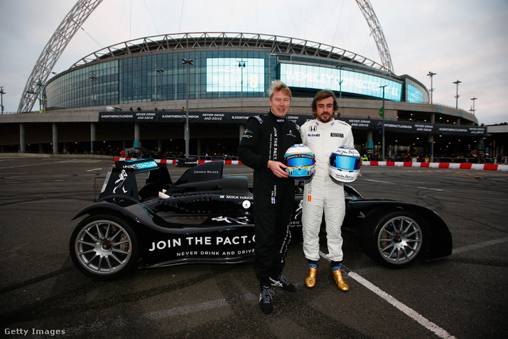 Hakkinen és Alonso egy londoni eseményen