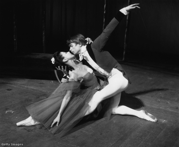Rudolf Nurejev és Margot Fonteyn a Marguerite és Armand próbáján