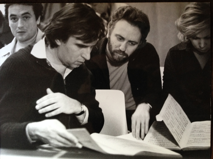 José Carreras, Claudio Abbado, Riccardo Chailly és Mirella Freni