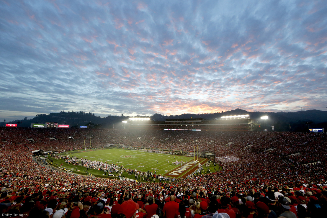 A Rose Bowl stadion a californiai Pasadenában