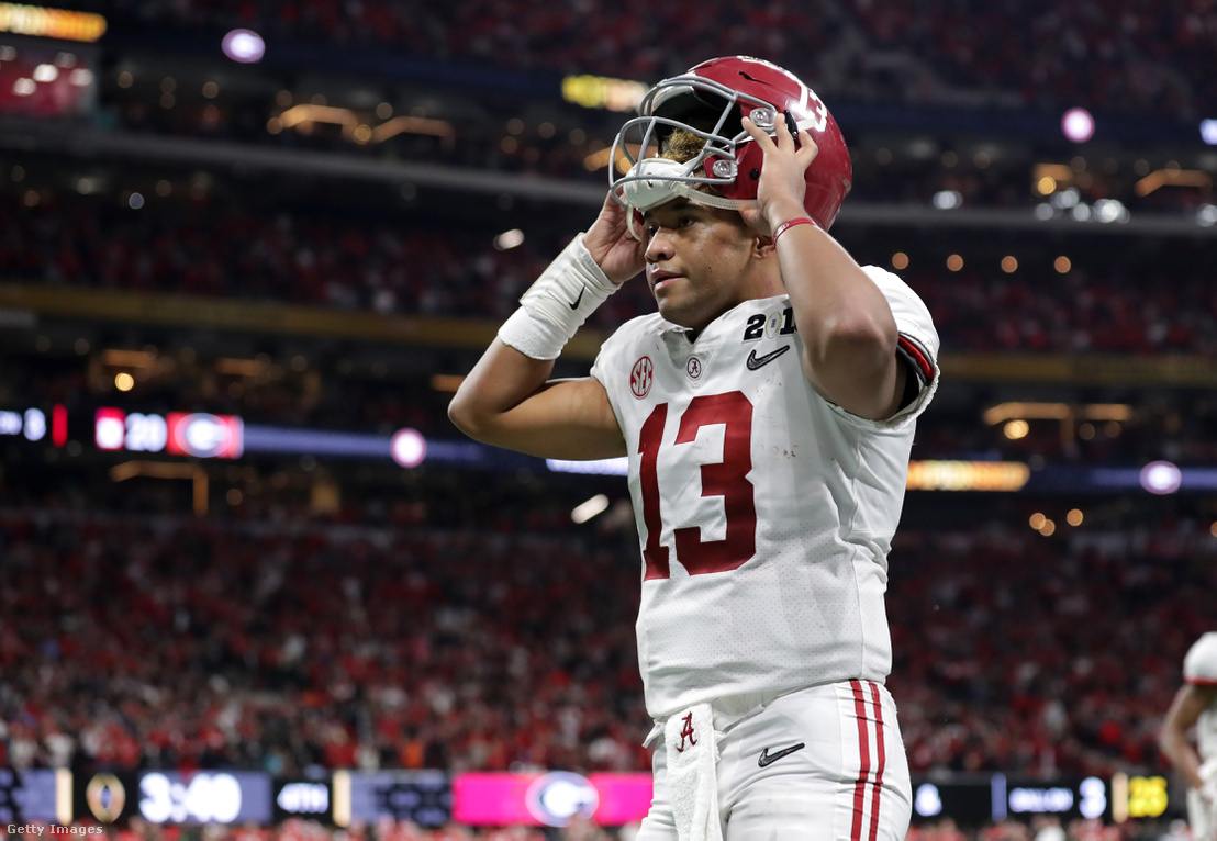 Tua Tagovailoa, az Alabama játékosa a január 8-i meccsen
