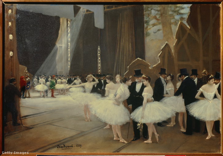 Jean Beraud (1849-1935): Az opera színfalai mögött 1889.