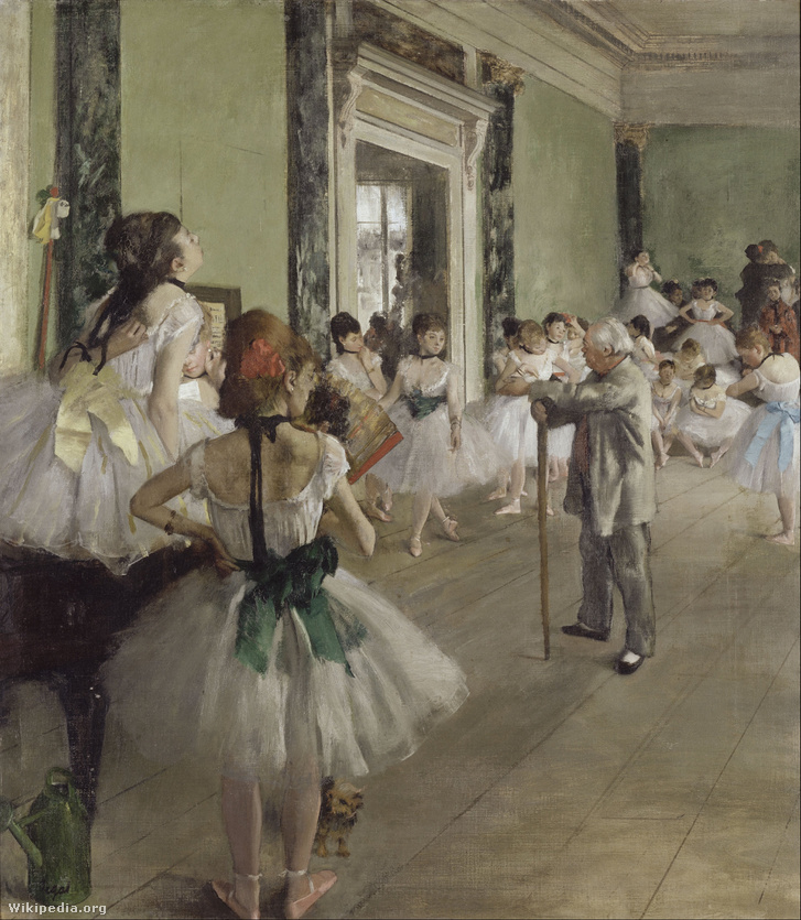 Edgar Degas: Balettosztály (1873–1876)