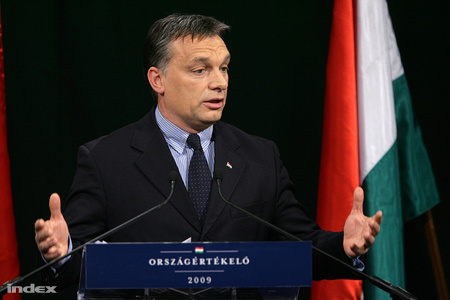 2009. március 6.. Orbán Viktor 11. évértékelő beszéde a Millenáris Parkban.