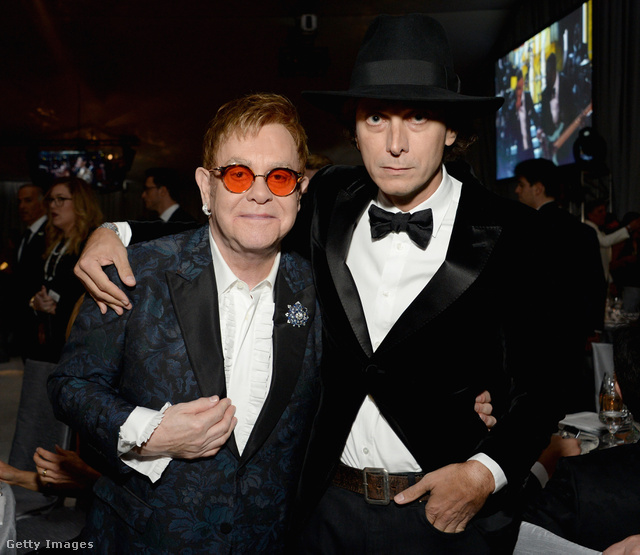 Hedi Slimane és Elton John.
