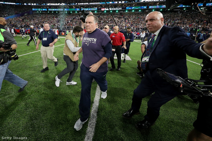 Bill Belichick, a Patriots vezetőedzője