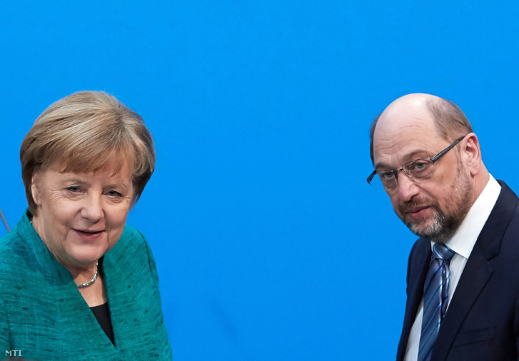 Angela Merkel és Martin Schulz