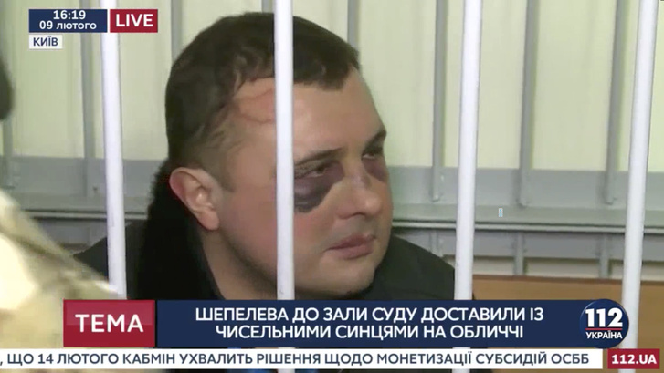 Alekszandr Sepelev a kijevi bíróságon