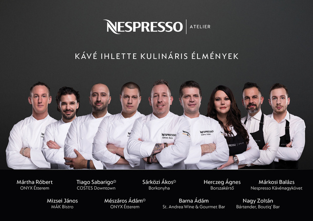 2 Nespresso Atelier szakértők csoportkep